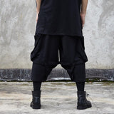 Men Harem Pants Elastic Waist Sweaterpants Trouser Baggy Joggers