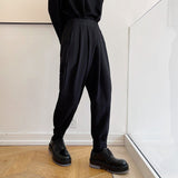 Men's Casual Loose Pleated High Waisted Harem Pants