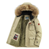 Winter Padded Coat Mid-length Loose Plus Size Multi-pocket Jacket