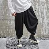 Men's Loose Stretchy Waist Casual Ankle Length Pants