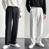 Business Casual Simple Classic Solid Color Drape Pants