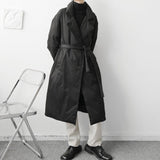 Large Lapel Diagonal Coat