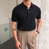 Men's Slim Fit Casual Thin POLO Short Sleeve Shirt