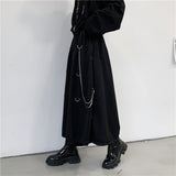 Wide-leg Cropped Trousers With Pendants