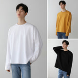 Casual Thin Loose Solid Color Long Sleeve T-Shirt