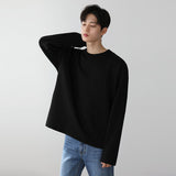 Casual Thin Loose Solid Color Long Sleeve T-Shirt