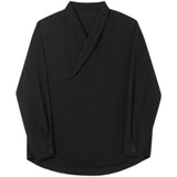 Men's Japanese Retro Drape Long-sleeved Shirt