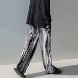 Men's Casual Pleated Straight Leg Wide Leg Pants