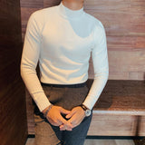 Slim Fit Turtleneck Pullover Lapel Knitted Sweater