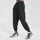 Men's Casual Sports Running Solid Color Loose Knitted Sweatpants