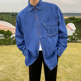 Vintage Big Pocket Denim Shirt Jacket