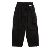 Japanese Retro Casual Multi-pocket Elastic Waist Cargo Pant