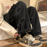 Men's Japanese Loose Straight Cargo Pants