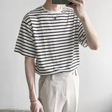 Loose Striped Short Sleeve T-Shirt