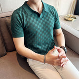 Men's Business Slim Hollow Knit T-Shirt