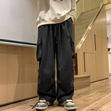 Men's Japanese Loose Straight Cargo Pants