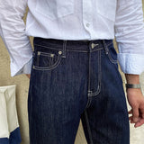 Men's Japanese Vintage Casual Straight Jeans