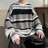 Casual Ombre Stripe Knit Sweater