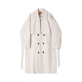 Men's Double-breasted Mid-length Trench Coat