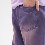 Men's Fashion Wide Leg Denim Pants Loose Fit Baggy Jeans