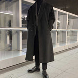 Over-the-knee British Mid-length Trench Coat