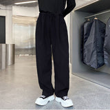 Men Casual Irregular Wrinkle Loose Wide Leg Pants