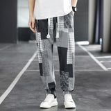 Men's Retro Casual Colorblock Pants