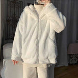 Hooded Reversible Plush Jacket