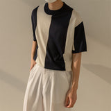 Men's Vintage Knitted Short Sleeve Bottoming Shirt