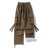 Men's Japanese Loose Straight Cargo Pants