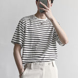 Loose Striped Short Sleeve T-Shirt