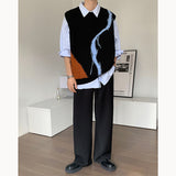 Panelled Fringed Vintage Knitted Vest