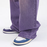 Men's Fashion Wide Leg Denim Pants Loose Fit Baggy Jeans