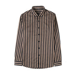 Men's Business Casual Slim Fit Striped Long Sleeve Shirt