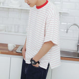 Striped Casual Short Sleeve T-Shirt