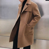 Men's Casual Mid-Length Large Pocket Coat