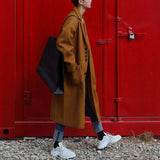 Loose Retro Thickened Mid-length Trench Coat