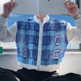 Men's Business Casual Stitching Plush Shirt