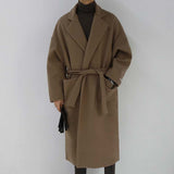 Simple Solid Color Mid Length Trench Coat