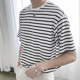 Loose Striped Short Sleeve T-Shirt