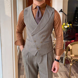 British Retro Suit Collar Vest