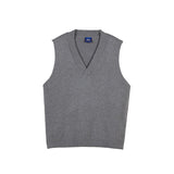 Men's Solid Color V Neck Knitted Vest