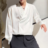 Men's Japanese Retro Drape Long-sleeved Shirt