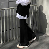 Men's Solid Color Loose Drape Straight Wide Leg Pants