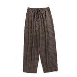 Men's Vintage Elastic Waist Drape Plaid Pants