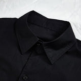 Japanese Dark Drop Shoulder Loose Long Sleeve Shirt