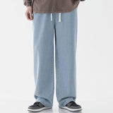 Men's Loose Straight Elastic Waist Wide Leg Pants