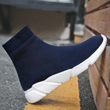 Men Knit Upper Breathable Sport Shoes