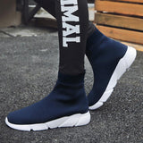 Men Knit Upper Breathable Sport Shoes