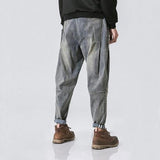 Men Casual Simple Solid Color Oleno Harem Denim Pants